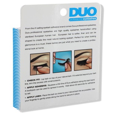 Duo Professional Eyelashes with Adhesive D12 Thin and Wispy