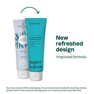 ATTITUDE Extra Gentle Conditioner, Plant- and Mineral-Based Ingredients, Vegan and Cruelty-free, Unscented, 8 Fl Oz