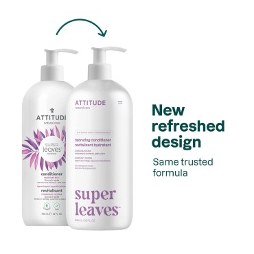 ATTITUDE Hair Conditioner, Moisture Rich, Plant- and Mineral-Based Ingredients, Vegan and Cruelty-free, Quinoa & Jojoba, 32 Fl Oz (Packaging May Vary)
