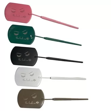 The Lash Co. Xtra Large Lash Extension Mirror (2.5 inches! Matte Black, Pink, White, Green) (Matte Black)