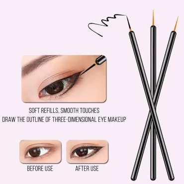 KINGMAS 100 Pack Eyeliner Brush, Disposable Ultra-...