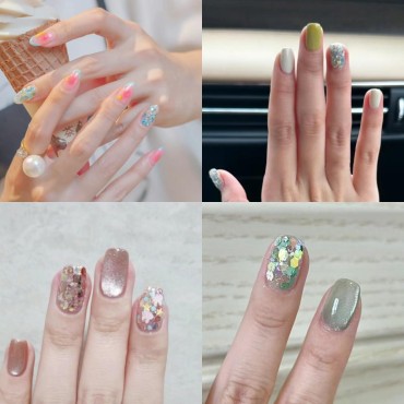 6 Box Sugar Glitter for Nails,Nail Sequins Glitter...