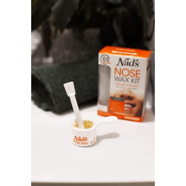 Nad's Nose Wax Kit for Men & Women - Waxing Kit for Quick & Easy Nose Hair Removal, 12g / 0.42oz