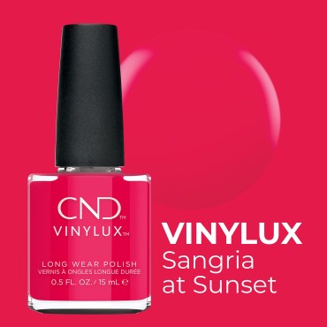 CND Vinylux Longwear Red Nail Polish, Gel-like Shi...