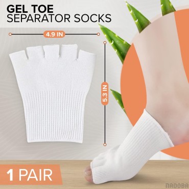 Gel Toe Separator Socks Women - Toes Separator Fee...