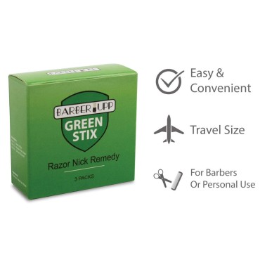 BARBERUPP Styptic Stick Shave Accessories (Green S...