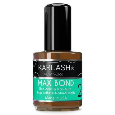 Karlash Professional Made in USA Natural Nail Prep Dehydrate & Bond Primer, Nail Bond, Superior Bonding Primer for Acrylic Powder and Gel Nail Polish 0.5 oz (Primer)