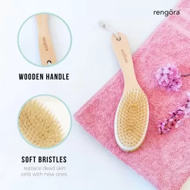 Exfoliating Body Scrubber: Dual-Use for Wet/Dry Ex...