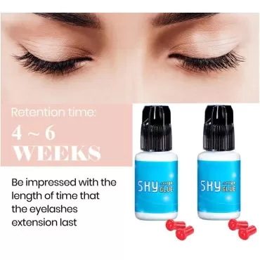 2 Bottles Sky Glue D for Eyelash Extension 5ml - P...