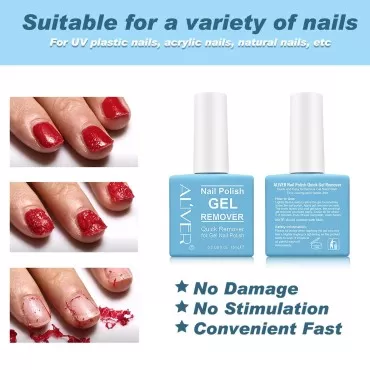 Gel Nail Polish Remover for Nails in 3-5 Minutes, ...