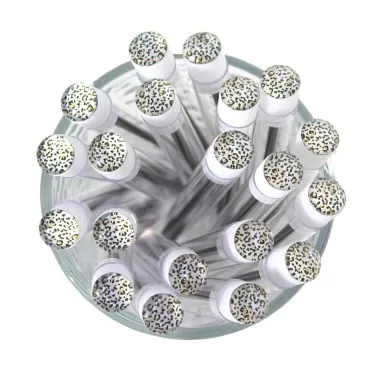Lash Brush Wands | 20 Pack | Eyelash Extension Supplies | Disposable Lash Spoolie Brush | Leopard Print Design