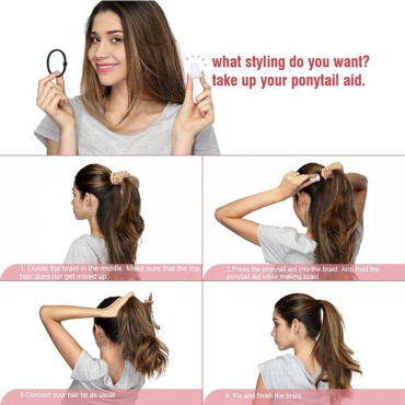 Ponytail Holders, Ponytail Volume Enhancer, Bump i...