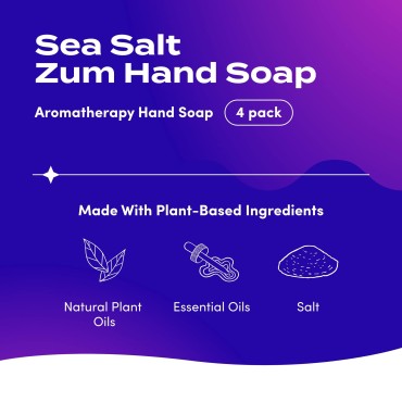 Zum Hand Soap - Sea Salt - 12 fl oz (4 Pack)...