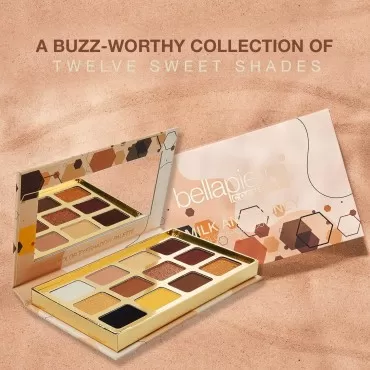 bellapierre Milk & Honey Eyeshadow Palette | 12 Sh...