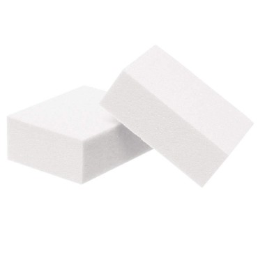 ForPro Mini Buffing Block, White, 240/240 Grit, Double-Sided Buffer, 1.5 L x 1 W x .5 H Inches, 24-Count