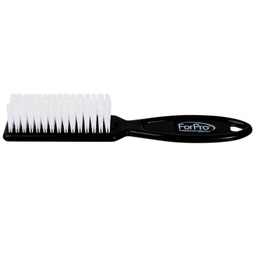 ForPro Premium Nail Brush, Professional Nail Scrub Brush for Cleaning Toes and Fingernails, 5.5” L, Black, 12-Count