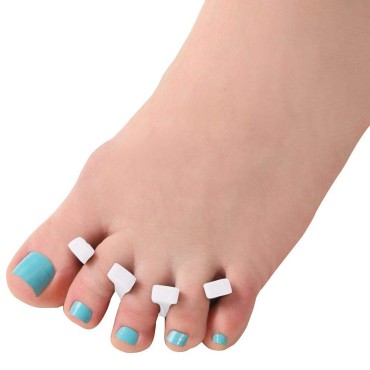 ForPro Comfy Toe Separators, White, Pedicure Toe Separators, 1