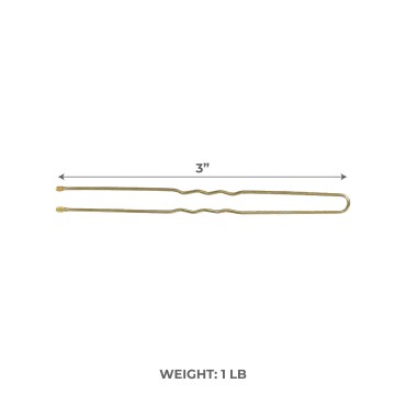 ForPro Hair Pins (320-Count Approx), Blonde, 3