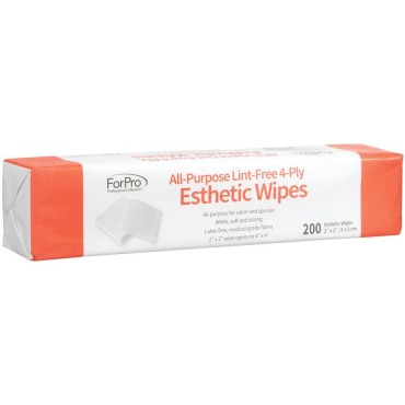 ForPro All-Purpose Lint-Free 4-Ply Esthetic Wipes,...