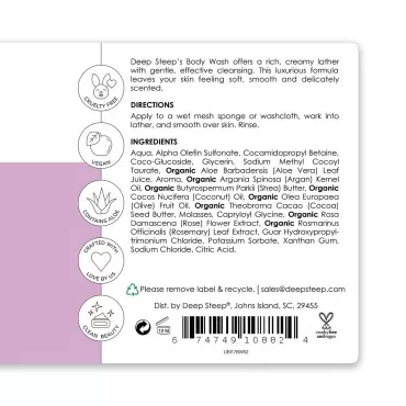 Deep Steep Argan Oil Body Wash, Lilac Blossom, 17 Ounce