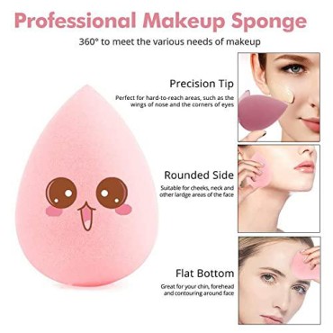 Makeup Sponge, Set Beauty Blender,Dry and Wet Use ...