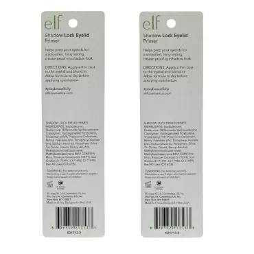 Pack of 2 e.l.f. Shadow Lock Eyelid Primer, Pearl ...