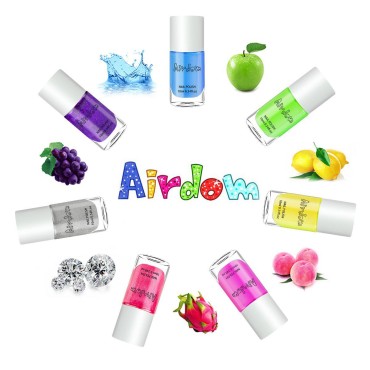 Airdom Kids Nail Polish Set- Non-Toxic Water-Based...