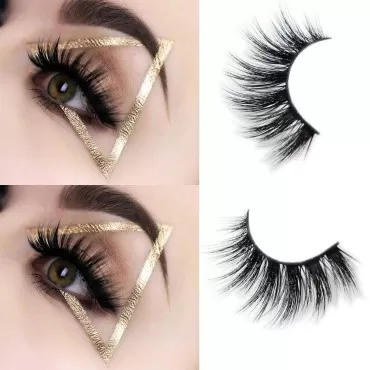 Veleasha 5D Faux Mink Lashes Handmade Luxurious Vo...