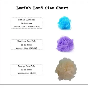 Loofah Lord 20 Blue and White Bath or Shower Spong...