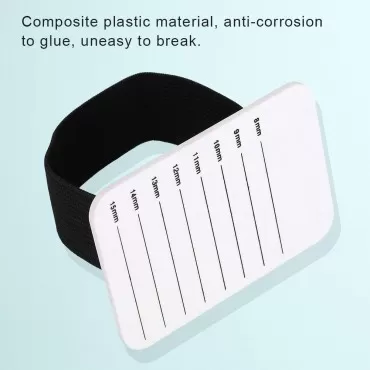 Eyelash Stand Holder, 8-15mm Eyelash Extension Pallet Makeup Eyelash Tray Strip Stand Extension Hand Plate Lashes Grafting Holder