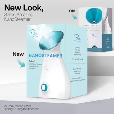 NanoSteamer Large 3-in-1 Nano Ionic Facial Steamer...