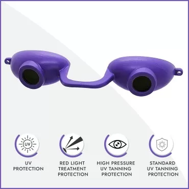2 pack EVO FLEX Sunnies Flexible Tanning Bed Goggl...