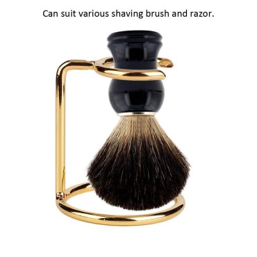 Shaving Brush Holder,Razor Brush Stand Men Shaving Brush Stainless Steel Stand Razor Holder for Salon Home Travel Use