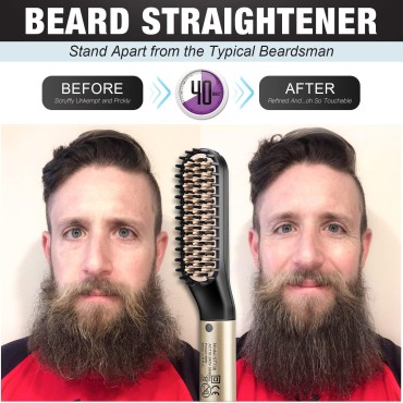 Beard Growth Grooming/ Straightener Kit, Beard Gro...