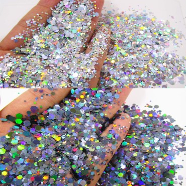 12 Colors Hexagon Chunky Glitter Crafts Sequins Ho...