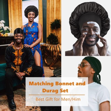 Bonnet for Men,Silk Bonnet for Men for Sleeping,Ma...