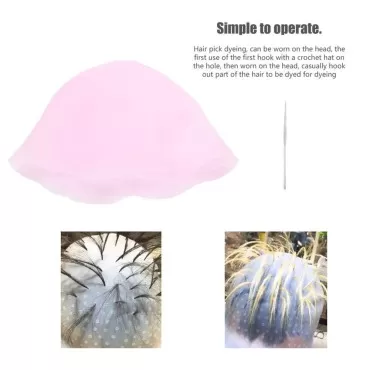 Highlighting Cap, Reusable Silicone Gel Hair Bleac...