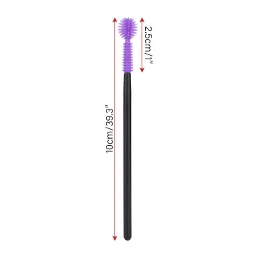 50PCS Disposable Silicone Eyelash Mascara Wands Br...