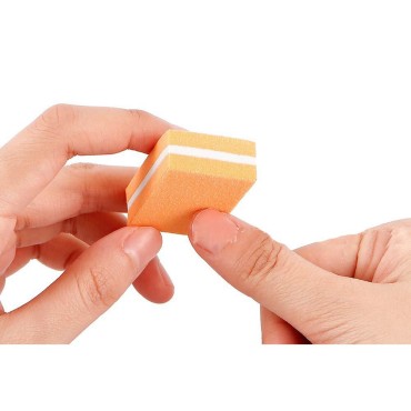 60Pcs Professional Nail Buffer Block Mini Toe Nail and Finger Nail Sanding Blocks Smoother Buffer File for Nail Polish UV Gel Manicure Salon Nail Art Tools, 6 Colors