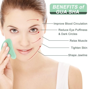 Ecoswer GuaSha,Gua Sha Facial Tool,Secret Therapy ...