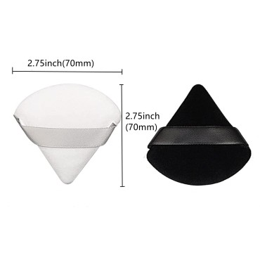MauSong 2 Pieces Cotton Makeup Powder Puff Triangl...