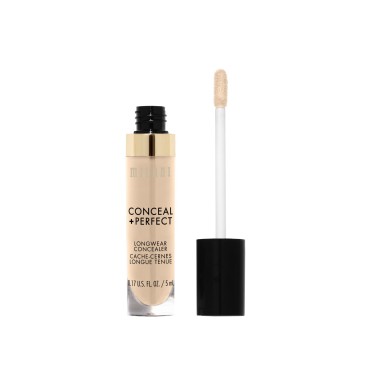 Milani Conceal + Perfect Longwear Concealer - Light Nude (0.17 Fl. Oz.) Vegan, Cruelty-Free Liquid Concealer - Cover Dark Circles, Blemishes & Skin Imperfections for Long-Lasting Wear
