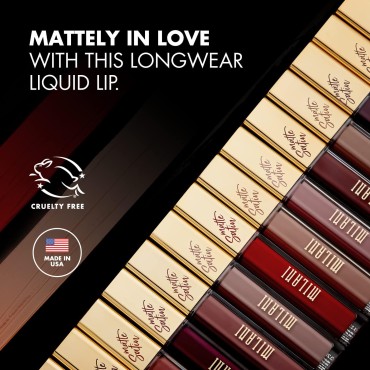 Milani Amore Matte Lip Crème - Pretty (0.22 Fl. Oz.) Cruelty-Free Nourishing Lip Gloss with a Full Matte Finish