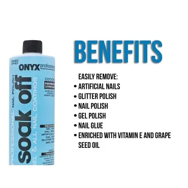 Onyx Professional Soak Off Nail Polish Remover 16 ...