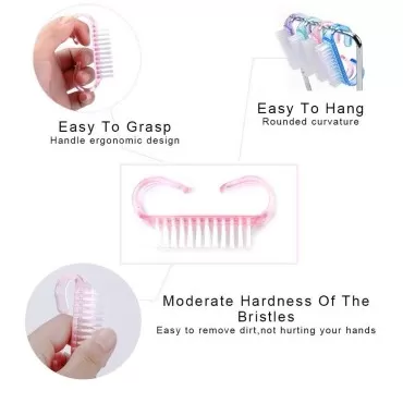 20PCS Handle Grip Nail Brush, Christmas Thanksgivi...