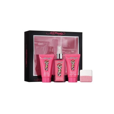 Ed Hardy Women's Perfume Gift Set, 4 Pieces Includ...