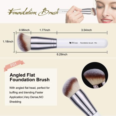 DUcare Makeup Brushes 3Pcs Foundation Contour Brus...