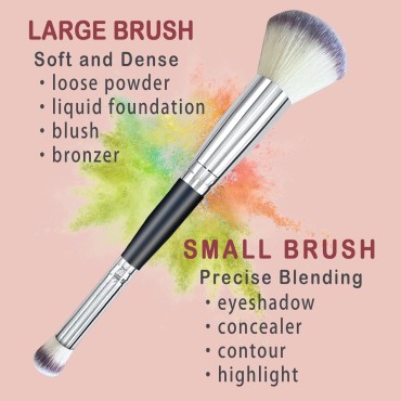 Makeup Brushes Dual-ended Foundation Brush Conceal...