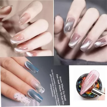 Cat Eye Gel Nail Polish Soak Off 9D Wide Magnetic ...