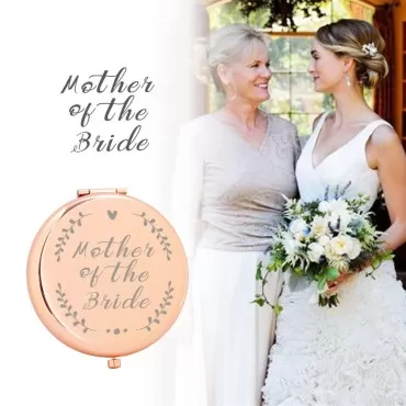 Dyukonirty Mother of The Bride Gifts Makeup Mirror Rose Gold Mother of The Bride Gifts from Friend or Daughter Mother of The Bride Gifts for Daughter Wedding